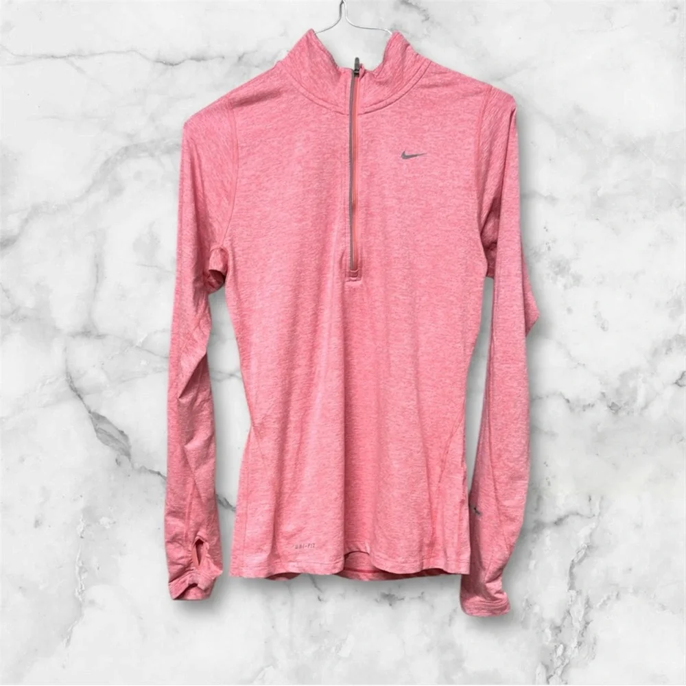 Nike running Pink Fitted with Long Sleeves activewear shirt size XS